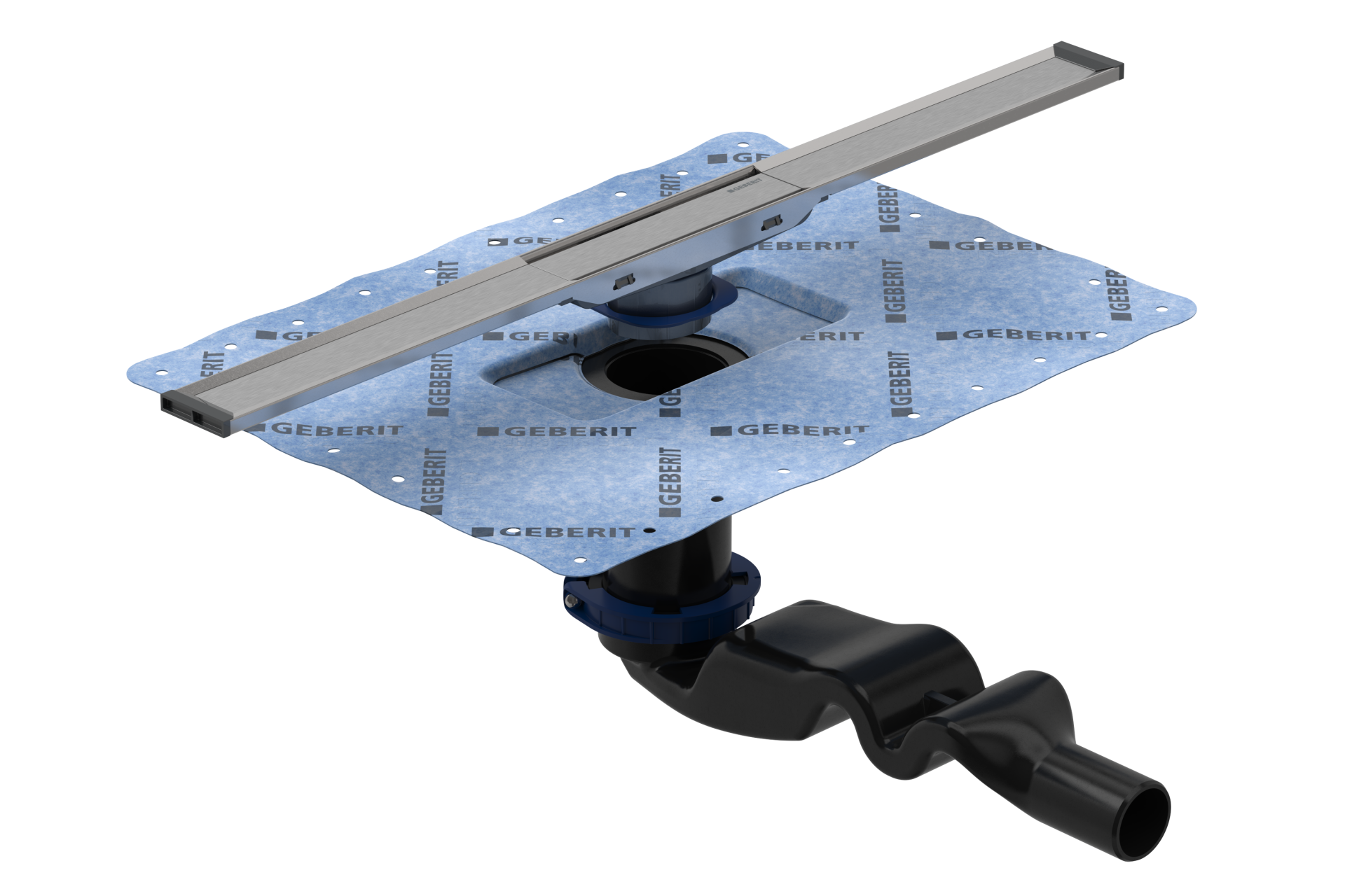 GEBERIT 154.452.00.1 CleanLine Duş Kanalı Seti 60 cm, Paslanmaz Çelik/ Krom Kenar