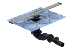 GEBERIT 154.452.00.1 CleanLine Duş Kanalı Seti 60 cm, Paslanmaz Çelik/ Krom Kenar