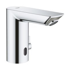 GROHE 36453000 BAU COSMOPOLİTAN E Fotoselli Lavabo Bataryası 1/2'', Çift Su Girişli Ayarlanabilir Sıcaklık Sınırlayıcısı ile