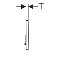 GEBERIT SIGMA01 Kumanda Kapağı - Çift Basmalı SIGMA01 BEYAZ/MAVİ-KIRMIZI 115.770.LB.5