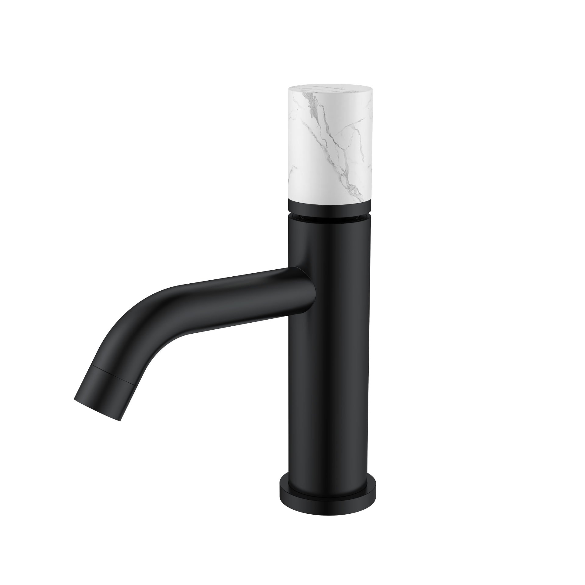 BOHEME Stick Marble Lavabo Bataryası 121-MR-W-B