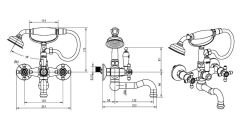BOHEME Camelia 273-Camelia Banyo Bataryası El Duşu