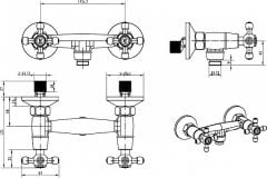 BOHEME Сamelia 294-Camelia Banyo bataryası