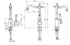 BOHEME Crystal 282-CRST Lavabo bataryası