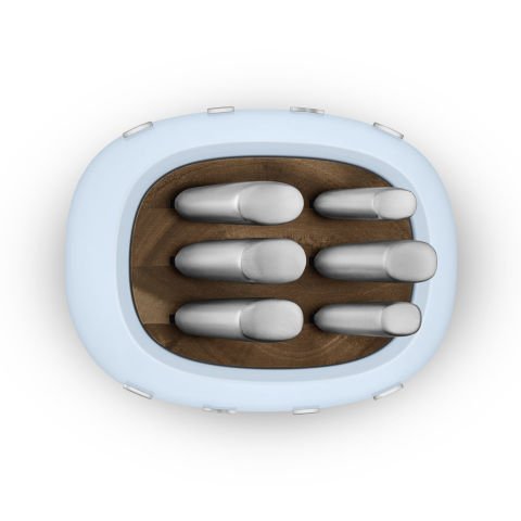 STANDLI BIÇAK SETİ PASTEL MAVİ STANDLI BIÇAK SETİ