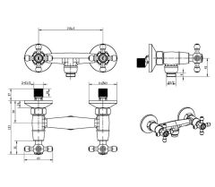 BOHEME Flora 294-FL Uzun Lavabo Bataryası