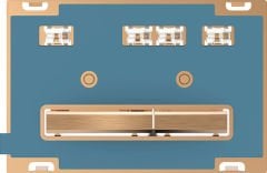 GEBERIT Kumanda Kapağı SIGMA50 Kişiselleştirilebilir/Bronz 115.670.00.2