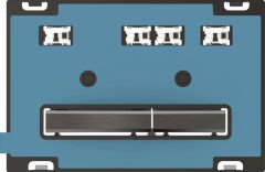 GEBERIT Kumanda Kapağı SIGMA50 Kişiselleştirilebilir/Siyah Krom 115.671.00.2