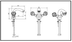 BOHEME Imperiale Presente 331 Lavabo Bataryası