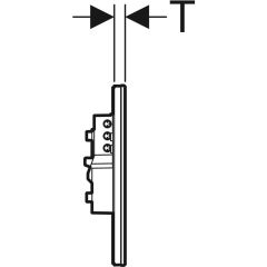 GEBERIT Kumanda Kapağı, 12cm için