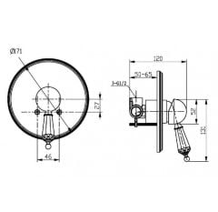 BOHEME Tradizionale Nero 245 Stop valf