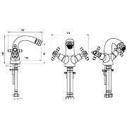 BOHEME Tradizionale Oro Lavabo Bataryası