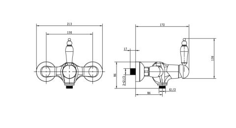 BOHEME Brilante Ripresa 344 Lavabo Bataryası