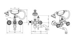 BOHEME Brilante Presente 353 Banyo ve Duş Bataryası El Duşu