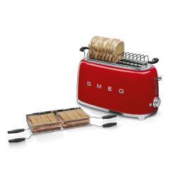 2x2 EKMEK KIZARTMA, 50’ STYLE 2x2 DİLİMLİ EKMEK KIZARTMA KIRMIZI