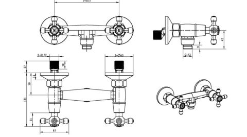 BOHEME Tradizionale Cromo Duş Bataryası