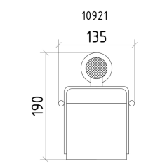 BOHEME Royal Crystal Kapalı Tuvalet Kağıdı Tutucu 10921-GB