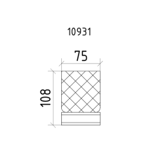 BOHEME Royal Crystal Cam Diş Fırçalık 10931-CRB