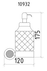 BOHEME  Royal Crystal Cam Sıvı Sabunluk 10932-GB