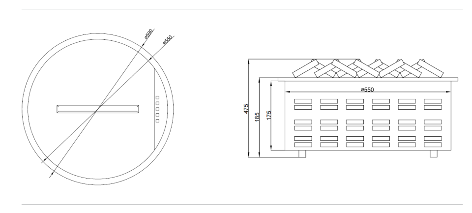 FLAMELINE Vasko/ V 55