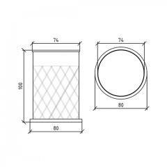 BOHEME Murano Crystal 10217-CR Cam Diş Fırçalık