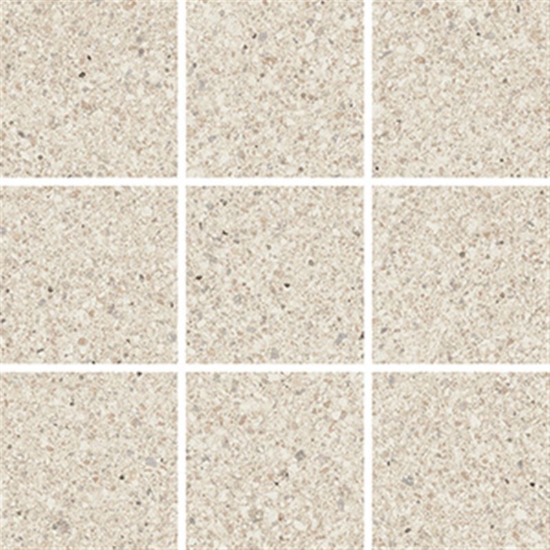 SOLID TONES 10x10 WHITE GRAIN MOSAIC R10