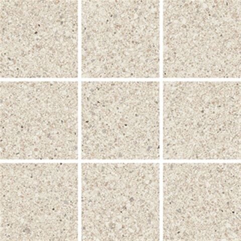 SOLID TONES 10x10 WHITE GRAIN MOSAIC R10