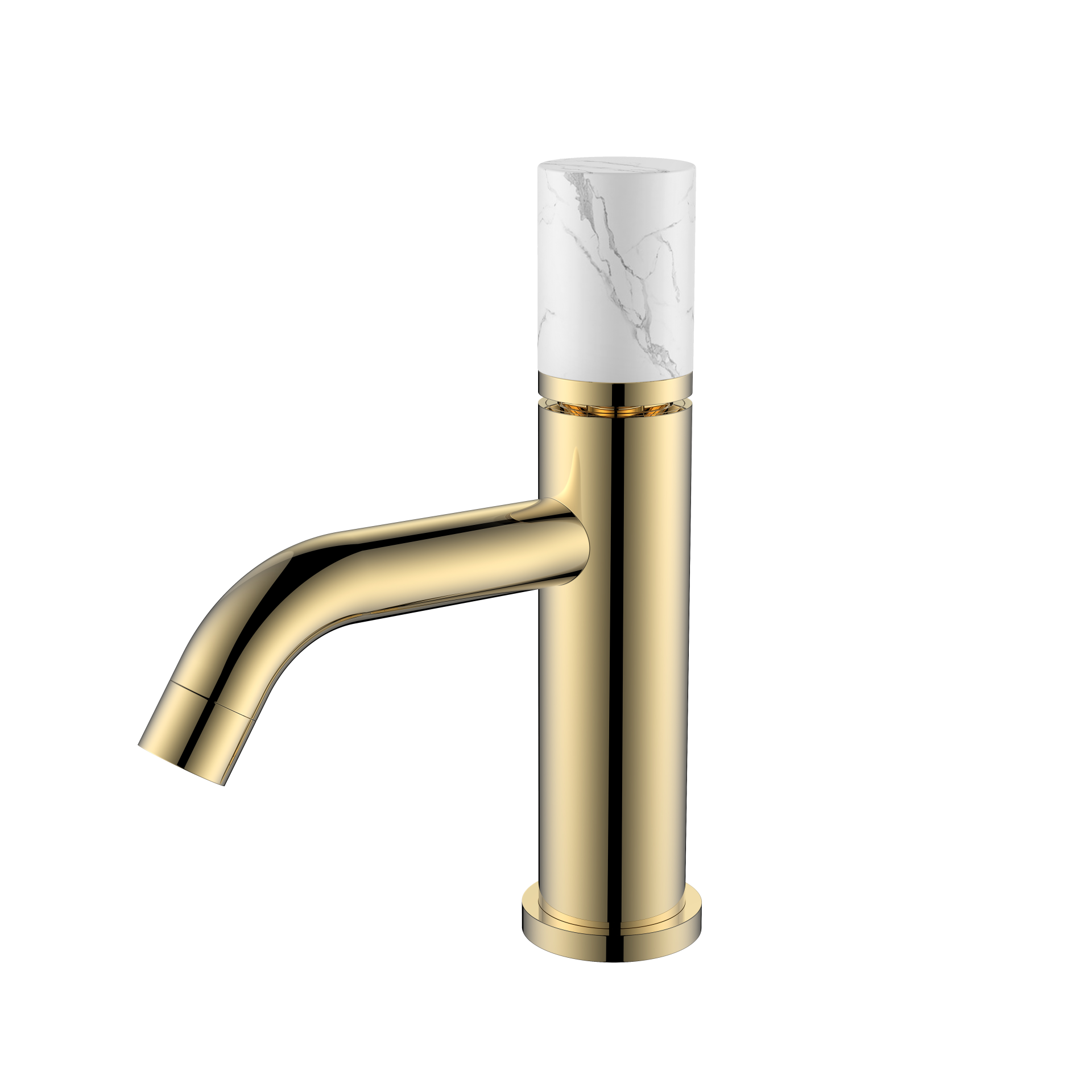 BOHEME Stick Marble Lavabo Bataryası 121-MR-W-G