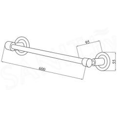 BOHEME Murano Crystal Uzun Havluluk 10902-CRST-G