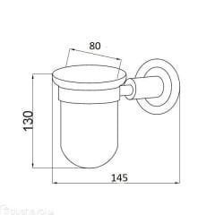 BOHEME Murano Crystal Cam Diş Fırçalık