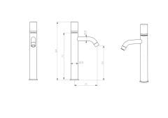 BOHEME Stick Touch Uzun Lavabo Bataryası 122-BG.2