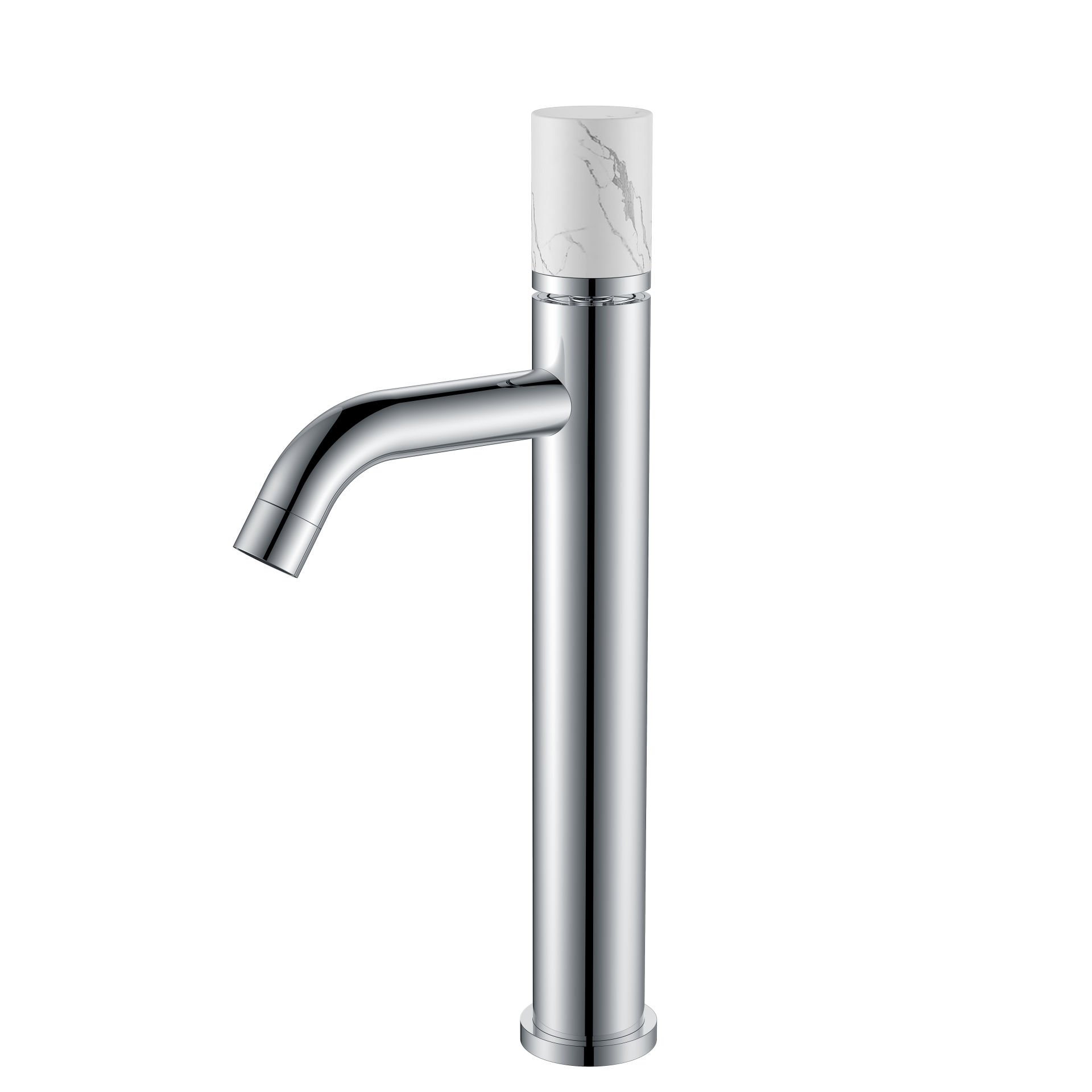 BOHEME Stick Marble Uzun Lavabo Bataryası 122-MR-W-CR