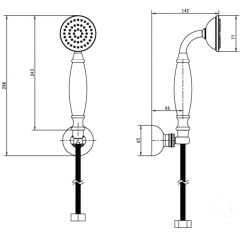 BOHEME Shower Set Sataf 407 Duş Başlığı Set