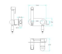 BOHEME Shower Set Sataf 426 Ankastre Shattaf