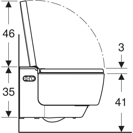 GEBERIT 146.210.21.1 AquaClean Mera Comfort Krom