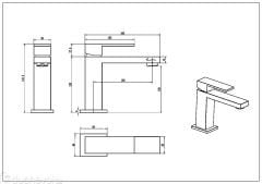 BOHEME Qubic Lavabo Bataryası 471-CB