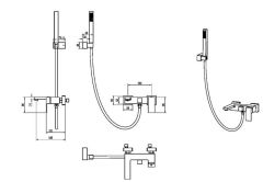 BOHEME Qubic Banyo Bataryası El Duşlu (Gagalı) 473-CB