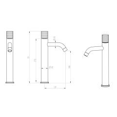 BOHEME Stick Touch Uzun Lavabo Bataryası 122-CB.2