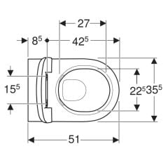 GEBERIT 503.084.00.1 Smyle Round Rimfree Asma Klozet Seti