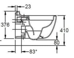 GEBERIT 500.510.01.1 CITTERIO Rimfree Asma Klozet Seti