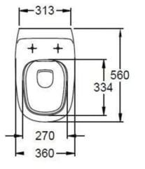 GEBERIT 500.510.01.1 CITTERIO Rimfree Asma Klozet Seti