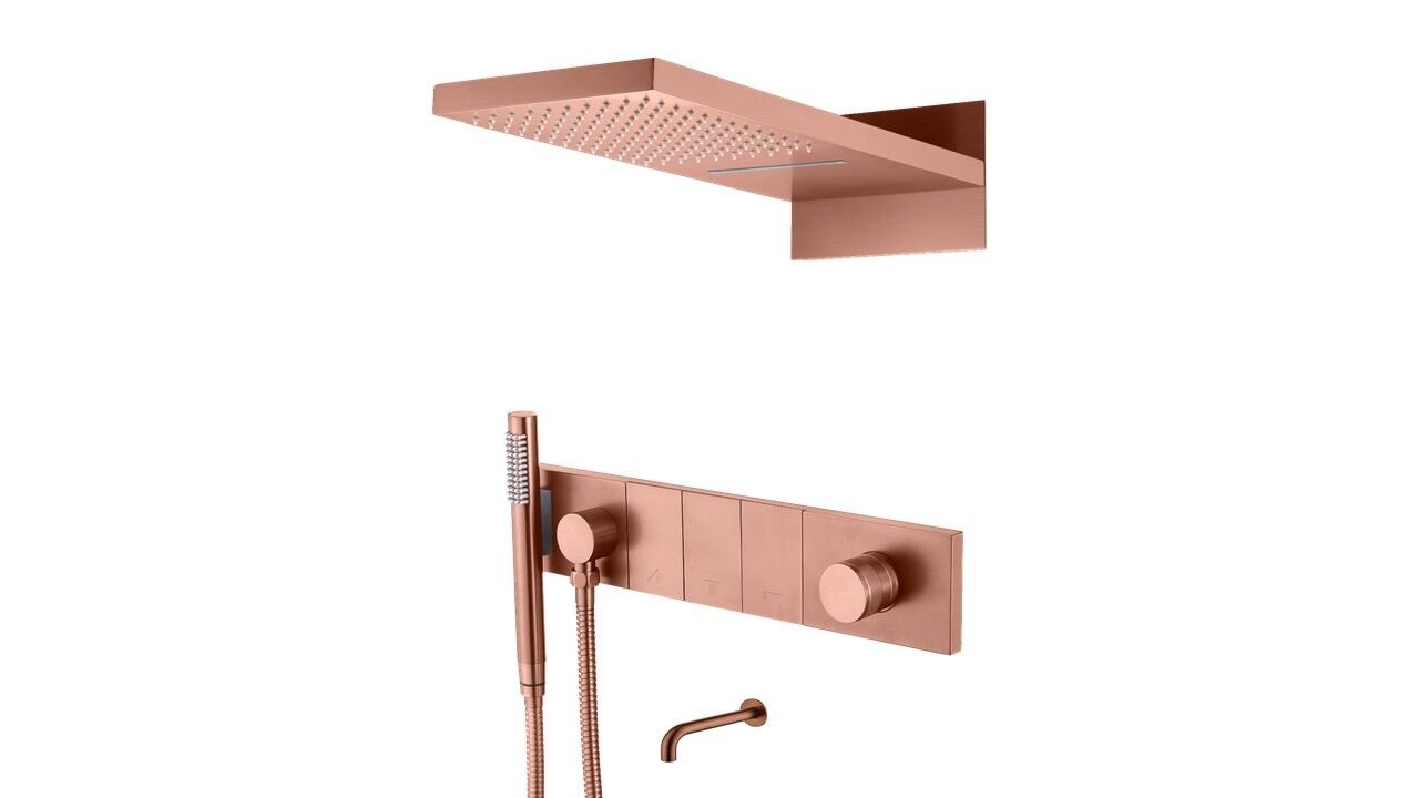 BOHEME Zodiac Ankastre Banyo Bataryası El Duşu ve Tepe Duşlu + Gaga 132/2-CB