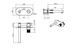 BOHEME Stick Touch Ankastre Lavabo Bataryası 125-MG.2