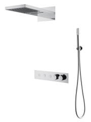 BOHEME Fusion Termostatlı Ankastre Banyo Bataryası El Duşu ve Tepe Duşlu 131-CB