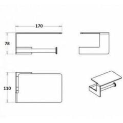 BOHEME Q Aksesuar Tuvalet Kağıdı Tutucu