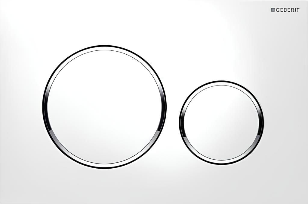 GEBERIT Kumanda Kapağı SIGMA20 MAT BEYAZ / PARLAK / MAT BEYAZ 115.882.JT.1