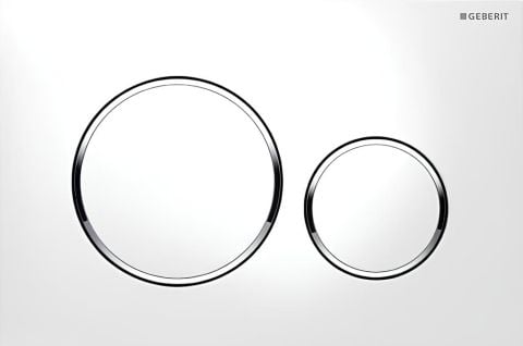 GEBERIT Kumanda Kapağı SIGMA20 MAT BEYAZ / PARLAK / MAT BEYAZ 115.882.JT.1