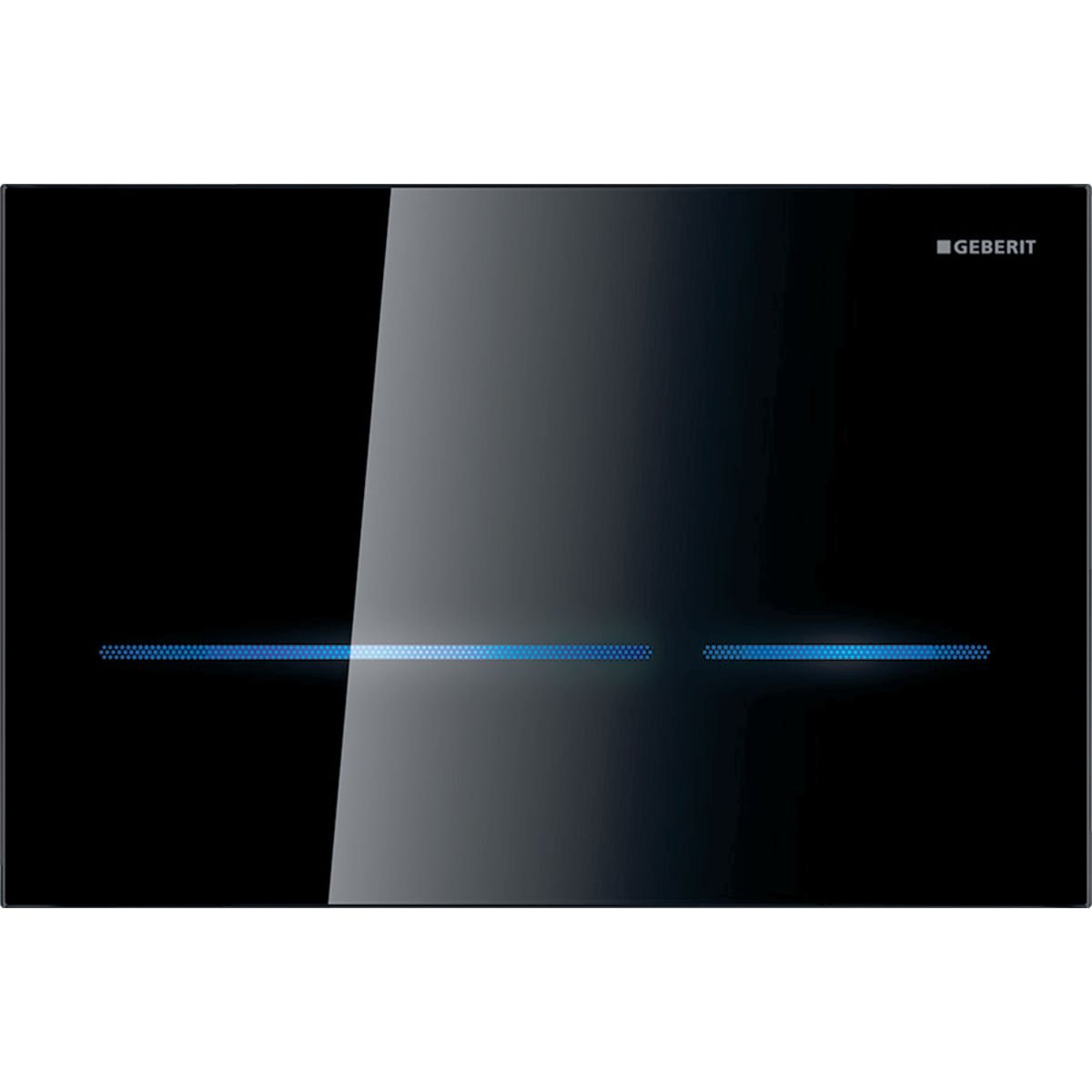 GEBERIT Kumanda Kapağı, 8cm için SIGMA80 SİYAH CAM 116.092.SG.6
