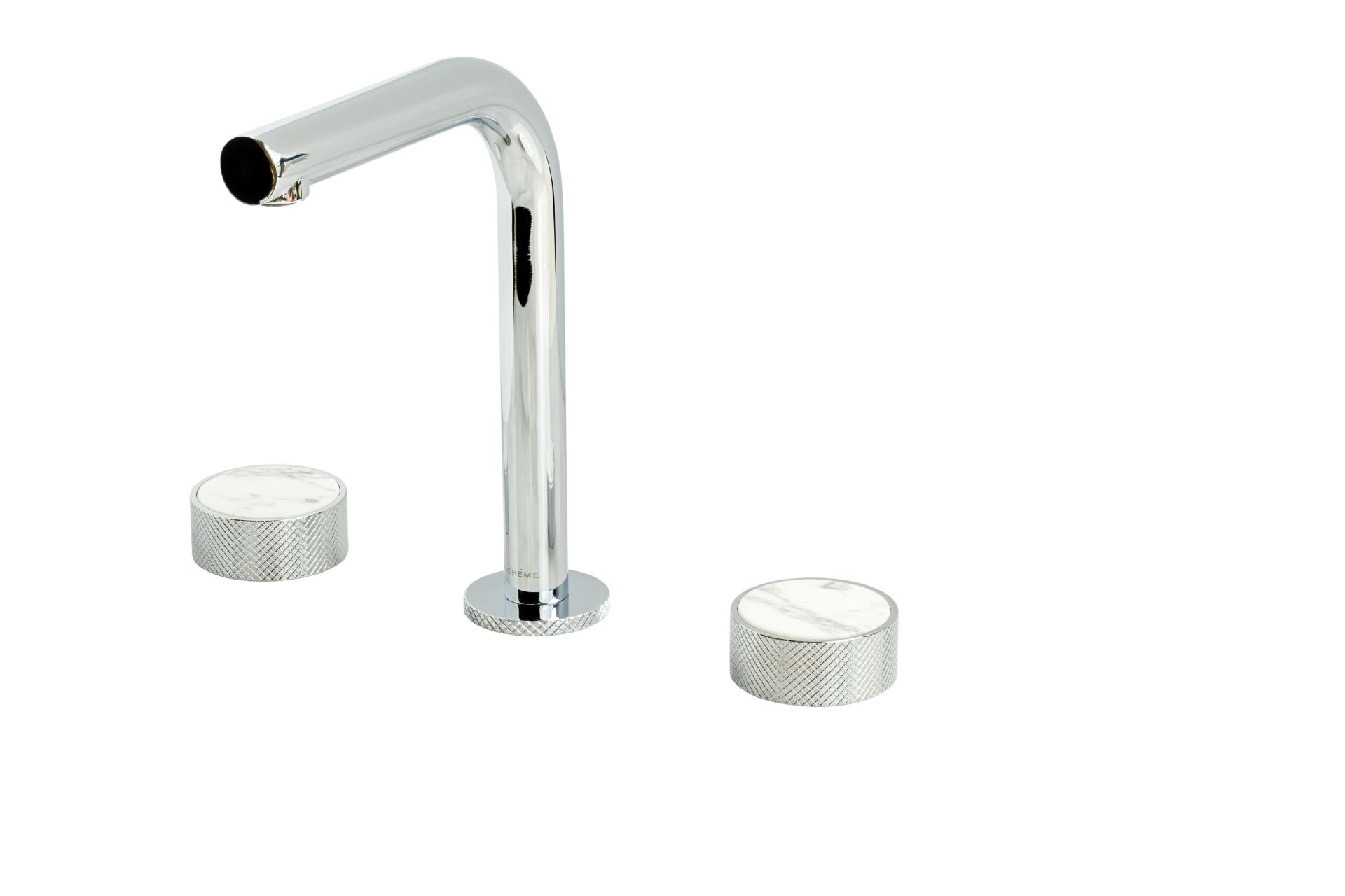 BOHEME Prestige Mermer Ankastre 3 Delikli Lavabo Bataryası 152-CR-BC