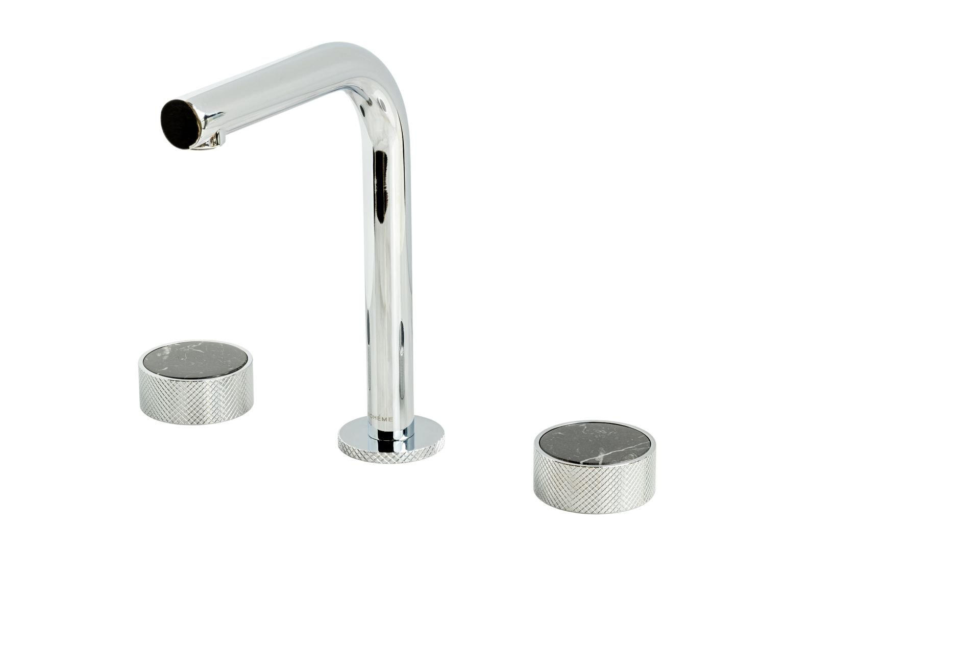 BOHEME Prestige Mermer Ankastre 3 Delikli Lavabo Bataryası 152-SGM-NM